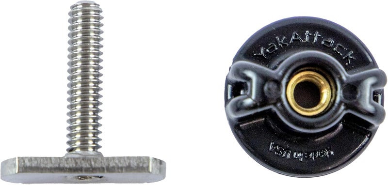 YakAttack TracPak Quick Release Mounting Base | Compatible with Track Mount Storage Boxes | Includes T-Bolt, Knob & Surface Mount Hardware | Micro Adjustment Slots | Made in USA - Image 5